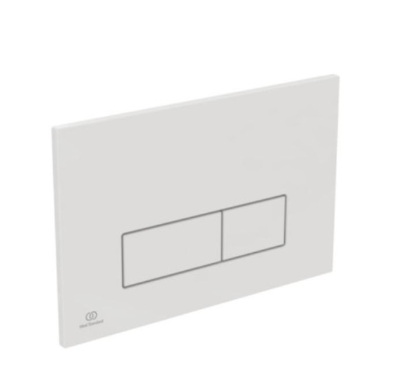 WC komplektas 3in1: Ravak Flow klozetas su "Soft Close" dangčiu ir Ideal Standard rėmas, baltas mygtukas