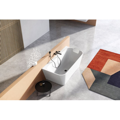 Balteco Super Soft ortopedinė vonios pagalvėlė, baltos spalvos 37x27x5