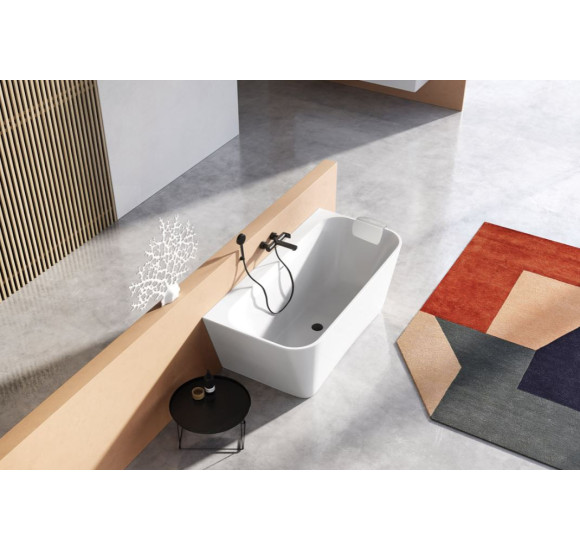 Balteco Super Soft ortopedinė vonios pagalvėlė, baltos spalvos 37x27x5