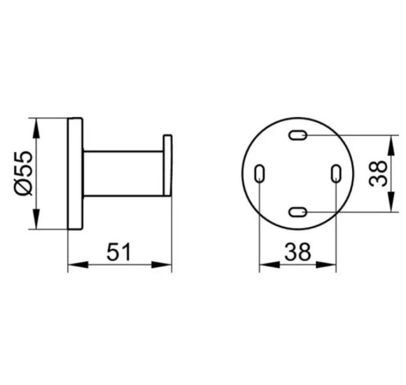 IŠPARDAVIMAS. Keuco Plan rankšluosčių kabliukas, juodos spalvos
