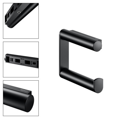 IŠPARDAVIMAS. KEUCO PLAN WC popieriaus laikiklis, juoda matinė sp.