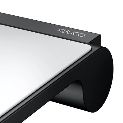 IŠPARDAVIMAS. Keuco PLAN tuoletinio popieriaus laikiklis su lentynėle, juodas matinis