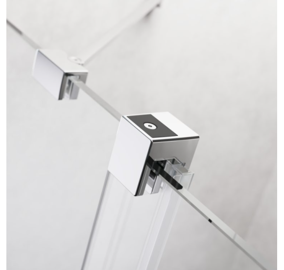 IŠPARDAVIMAS. Radaway Furo KDD 100x90x200cm kampinė dušo kabina, chromo profiliai, skaidrus stiklas