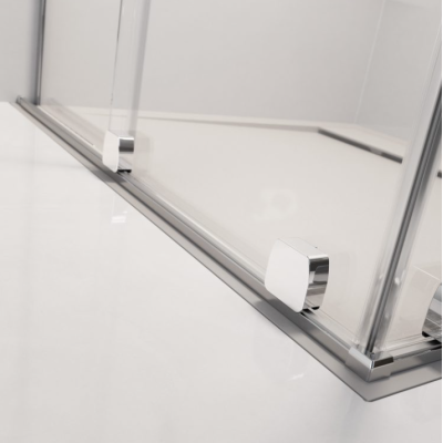 IŠPARDAVIMAS. Radaway Furo KDD 100x90x200cm kampinė dušo kabina, chromo profiliai, skaidrus stiklas