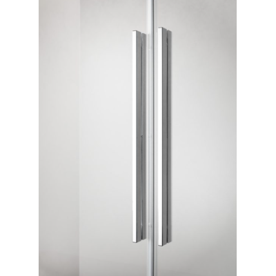 IŠPARDAVIMAS. Radaway Furo KDD 100x90x200cm kampinė dušo kabina, chromo profiliai, skaidrus stiklas
