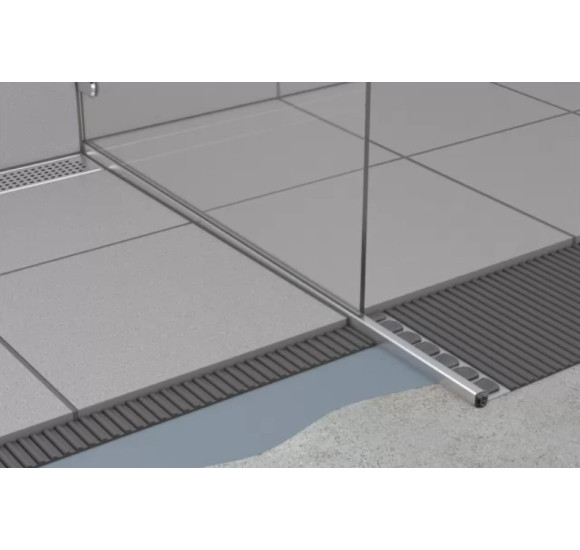 IŠPARDAVIMAS. ACO ShowerStep profiliuotis kairės pusės, L-1490 mm, H1-12,5 mm, H2-36 mm