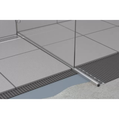 IŠPARDAVIMAS. ACO ShowerStep profiliuotis kairės pusės, L-1490 mm, H1-10 mm, H2-36 mm