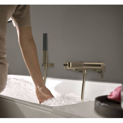 IŠPARDAVIMAS. Hansgrohe Rainfinity dušo galvutė 100, 1jet, šlifuotos bronzos sp.