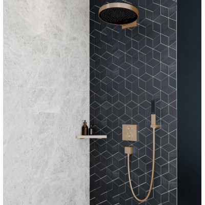 IŠPARDAVIMAS. Hansgrohe Rainfinity dušo galvutė 100, 1jet, šlifuotos bronzos sp.