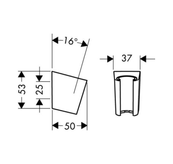 IŠPARDAVIMAS. Hansgrohe Porter'S dušo galvos laikiklis, chromo sp.