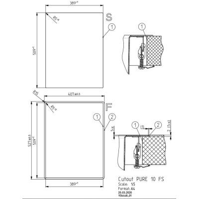 ALVEUS Pure 10 nerūdijančio plieno plautuvė