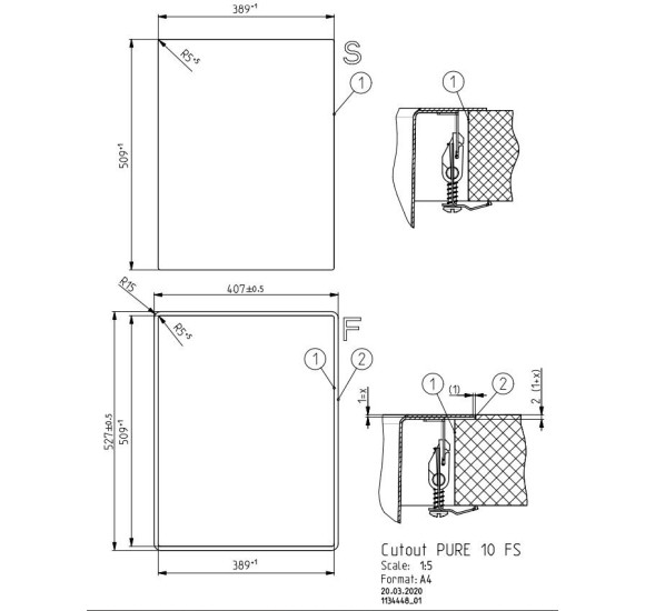ALVEUS Pure 10 nerūdijančio plieno plautuvė