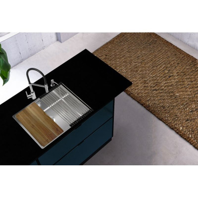 ALVEUS Nox 50 nerūdijančio plieno plautuvė (universalus montavimas)