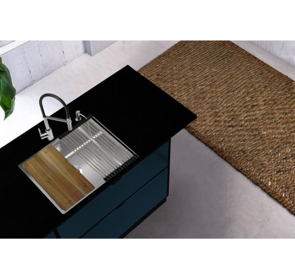 ALVEUS Nox 50 nerūdijančio plieno plautuvė (universalus montavimas)