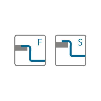 ALVEUS Kombino 20, nerūdijančio plieno plautuvė (montuojama ant stalviršio arba įleidžiama)