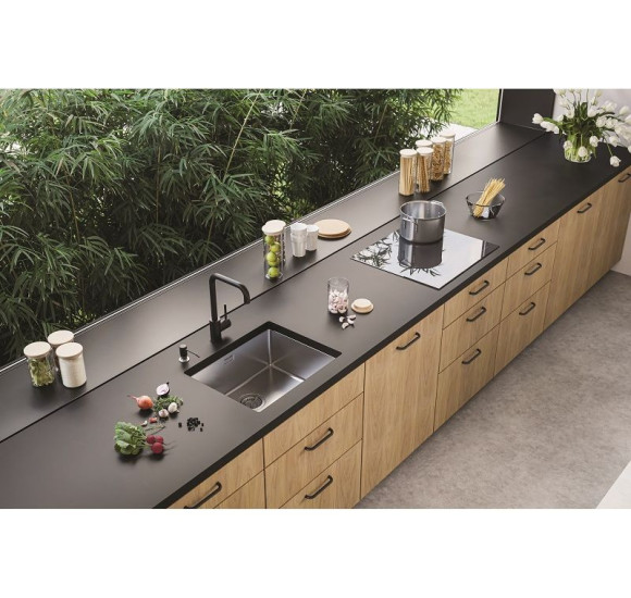 ALVEUS Kombino 50 nerūdijančio plieno plautuvė (montuojama po stalviršiu)