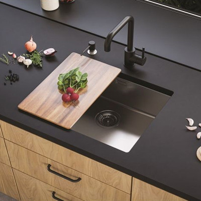 ALVEUS Kombino 50 nerūdijančio plieno plautuvė (montuojama po stalviršiu)