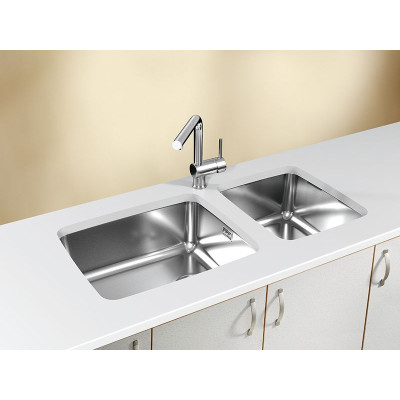 ALVEUS Luno 40, nerūdijančio plieno plautuvė