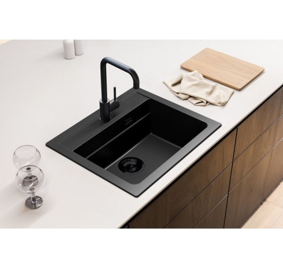 ALVEUS Atrox 30 granitinė plautuvė (Black edition)