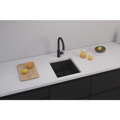 ALVEUS Omni 10 granitinė plautuvė (Black Edition)