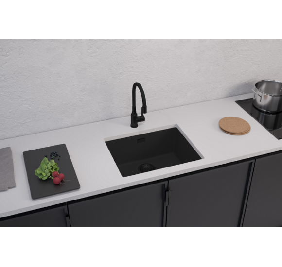 ALVEUS Omni 30 granitinė plautuvė (Black Edition)