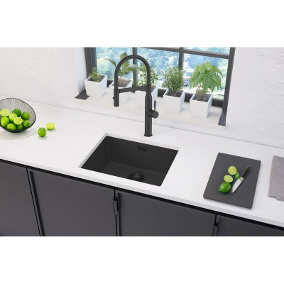 ALVEUS Omni 30 granitinė plautuvė (Black Edition)