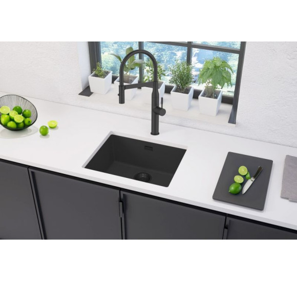 ALVEUS Omni 30 granitinė plautuvė (Black Edition)