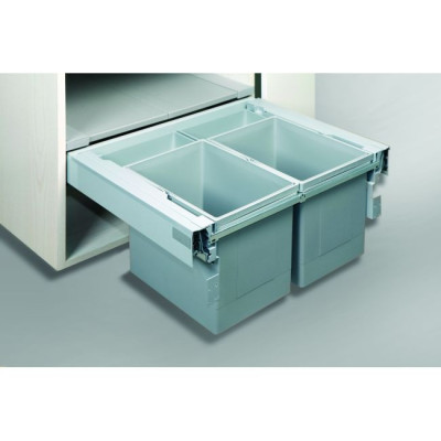 ALVEUS Albio 50 šiukšlių rūšiavimo sistema, 2x17l + 2x1l