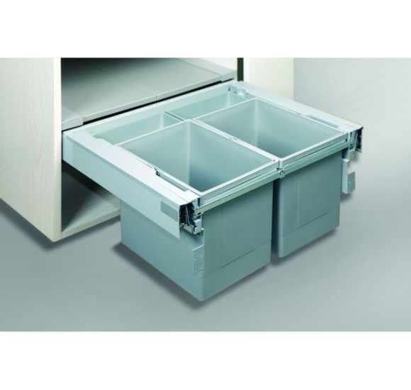 ALVEUS Albio 50 šiukšlių rūšiavimo sistema, 2x17l + 2x1l