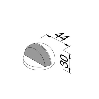 IŠPARDAVIMAS. Geesa durų stabdis, chromuotas