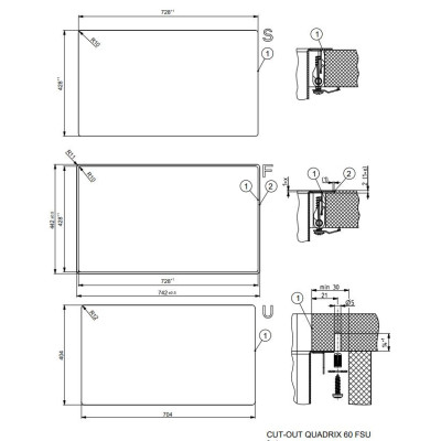 ALVEUS Monarch Quadrix 60 nerūdijančio plieno plautuvė