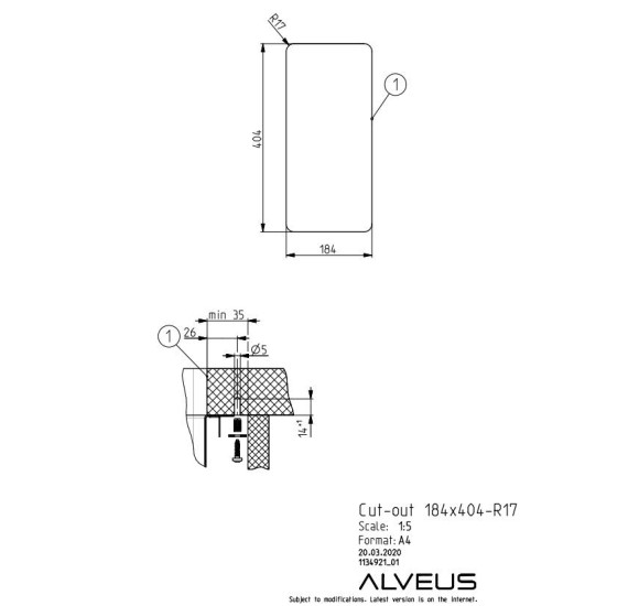 ALVEUS Monarch Kombino 10 nerūdijančio plieno plautuvė