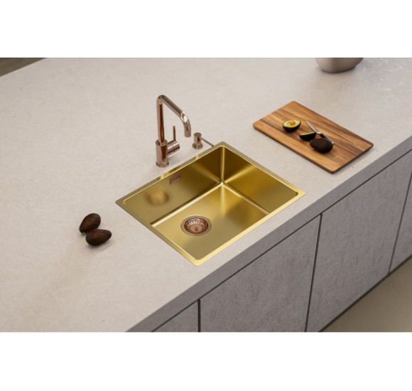 ALVEUS Monarch Kombino 50 nerūdijančio plieno plautuvė (montuojama lygiai su stalviršiu arba virš jo)