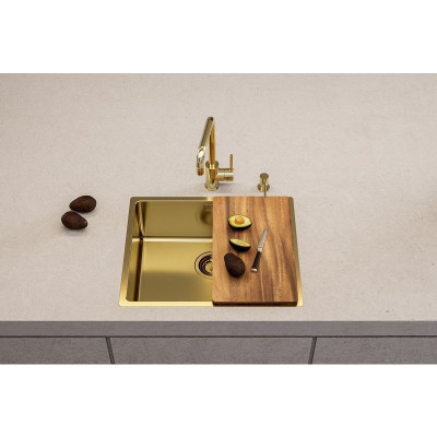 ALVEUS Monarch Kombino 50 nerūdijančio plieno plautuvė (montuojama lygiai su stalviršiu arba virš jo)