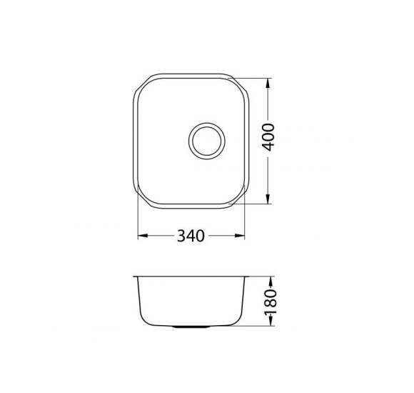 ALVEUS Monarch Variant 40 nerūdijančio plieno plautuvė