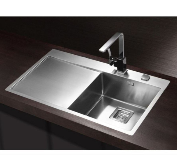 ALVEUS Stylux 50 nerudijančio plieno plautuvė, dešinė pusė