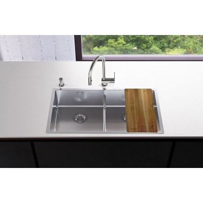 ALVEUS Nox 80 dviguba nerūdijančio plieno plautuvė