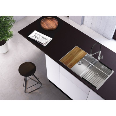 ALVEUS Nox 80 dviguba nerūdijančio plieno plautuvė