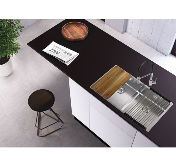 ALVEUS Nox 80 dviguba nerūdijančio plieno plautuvė