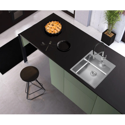 ALVEUS Nox 110 nerūdijančio plieno plautuvė