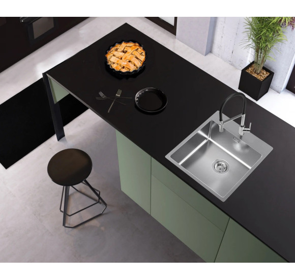 ALVEUS Nox 110 nerūdijančio plieno plautuvė