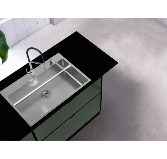 ALVEUS Nox 130 nerūdijančio plieno plautuvė