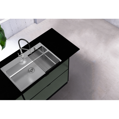 ALVEUS Nox 130 nerūdijančio plieno plautuvė