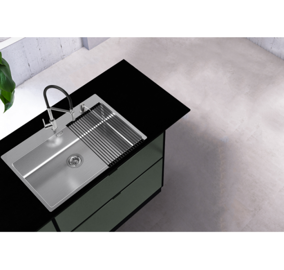 ALVEUS Nox 130 nerūdijančio plieno plautuvė