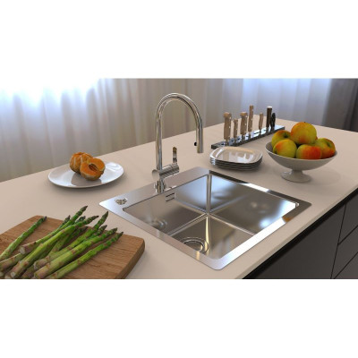 ALVEUS Pure Up 10 nerūdijančio plieno plautuvė