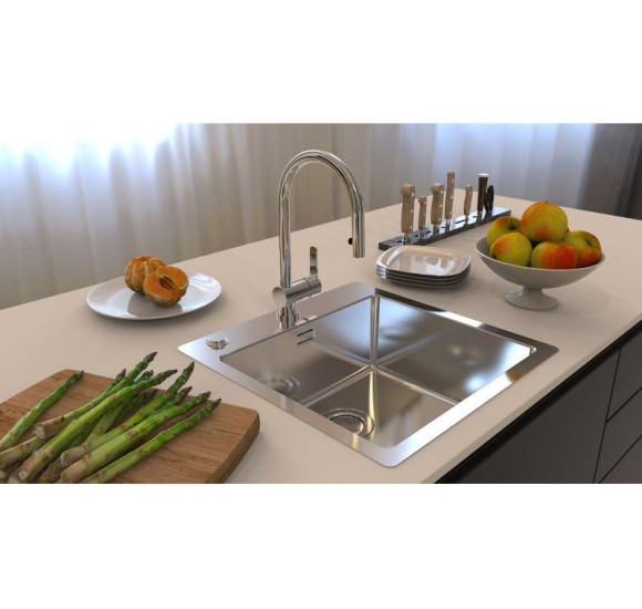 ALVEUS Pure Up 10 nerūdijančio plieno plautuvė