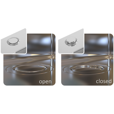 ALVEUS Pure Up 10 nerūdijančio plieno plautuvė