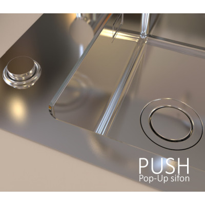 ALVEUS Pure Up 10 nerūdijančio plieno plautuvė