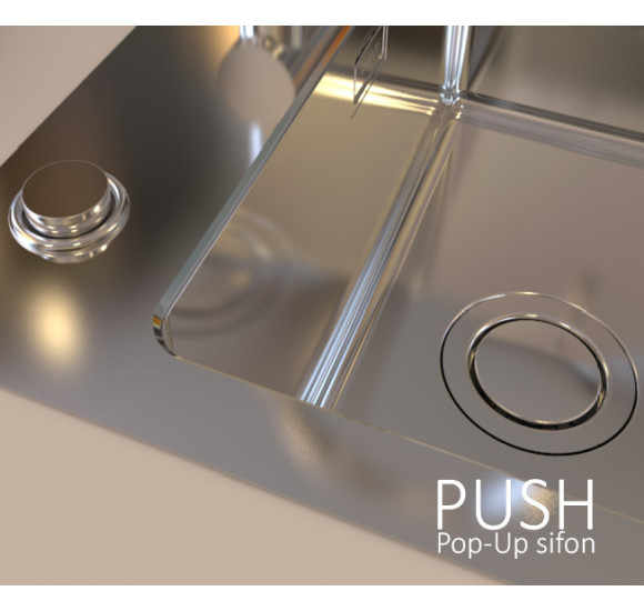 ALVEUS Pure Up 10 nerūdijančio plieno plautuvė