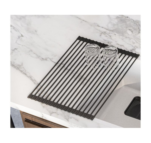 ALVEUS AllRound vyniojamas padėkliukas, juodas, 450x330